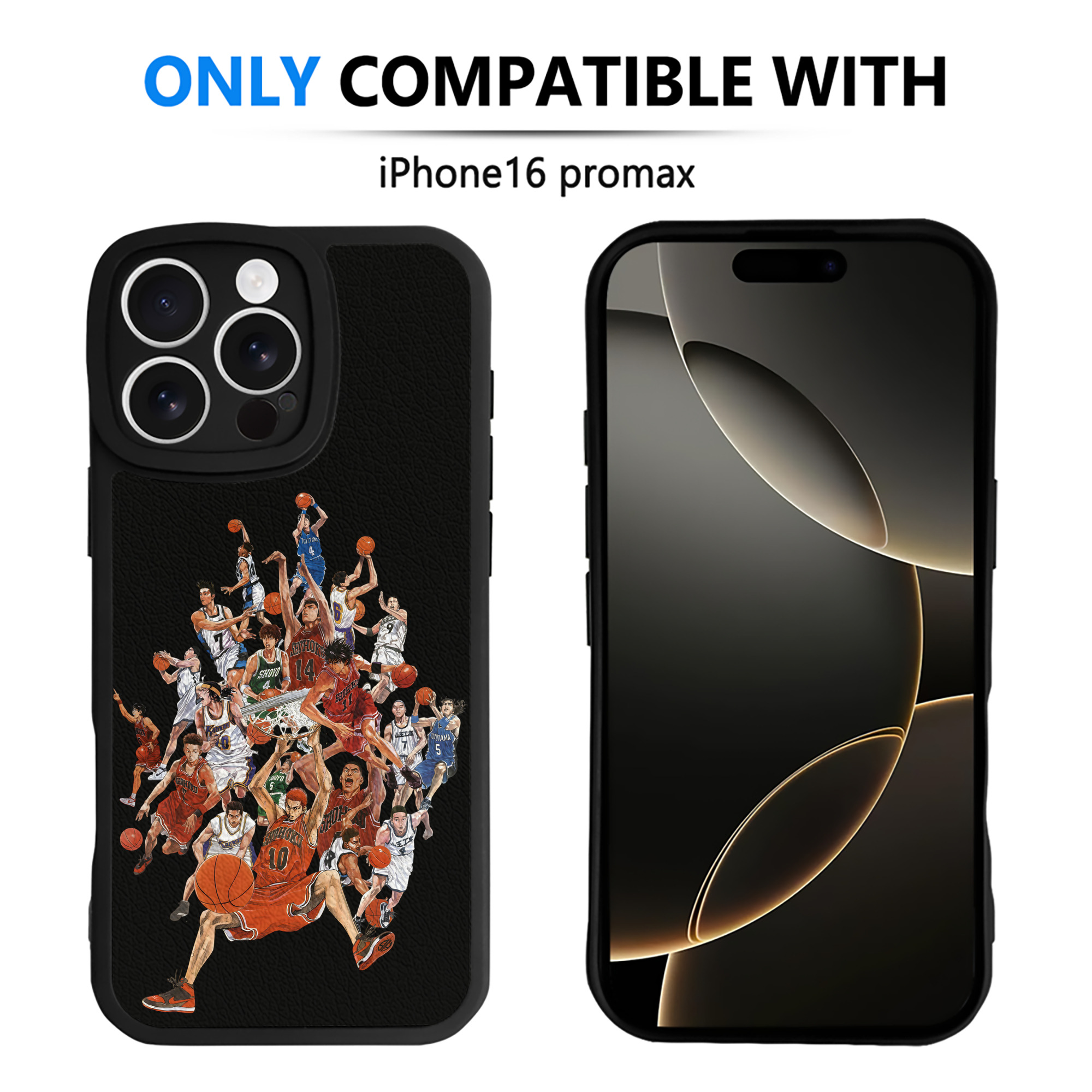 （画像用） SLAM DUNK／スラムダンク 【iPhone 16シリーズ対応】シリコンスマホケース（レザー調） 材質：シリコン